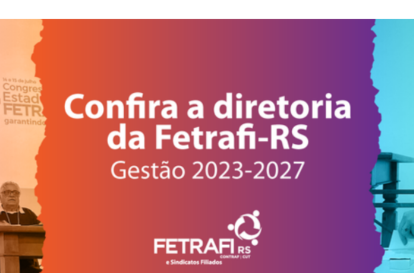  Nova diretoria da Fetrafi-RS toma posse