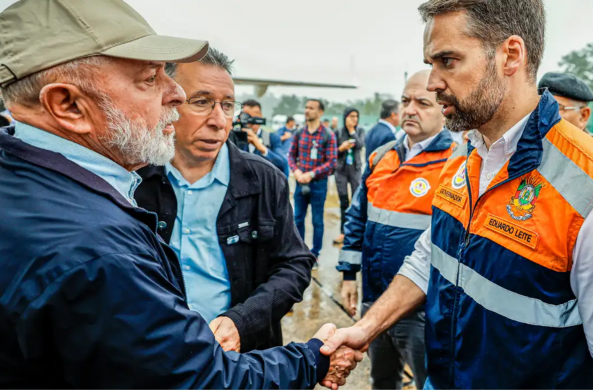  Lula garante recursos para o Rio Grande do Sul, atingido por temporais