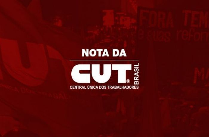  Nota da CUT sobre o primeiro turno das eleições municipais